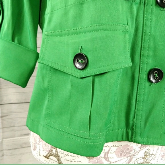 Ruby Rd green jacket petite button front 10P - Picture 4 of 8